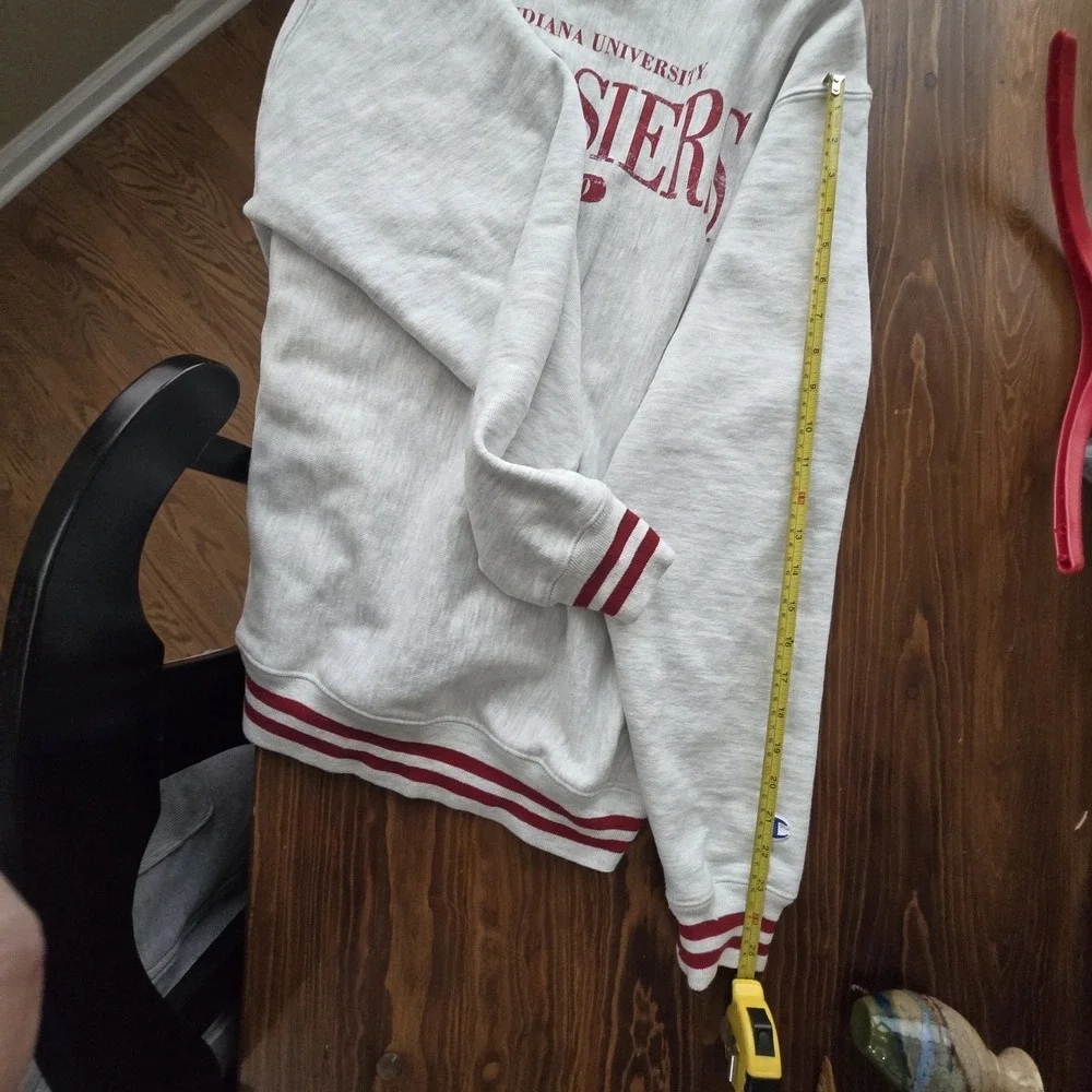 Champion Indiana Hoosiers Uni M crewneck Pullover Sweatshirt Reverse Weave - Picture 13 of 13